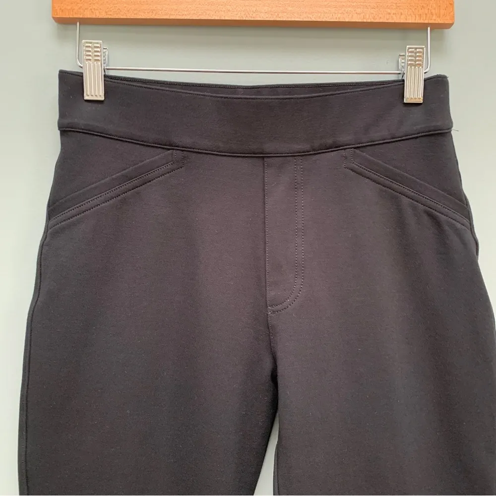 SPANX Back-Seam Skinny Ponte Pants in Black Petite Small - Image 4