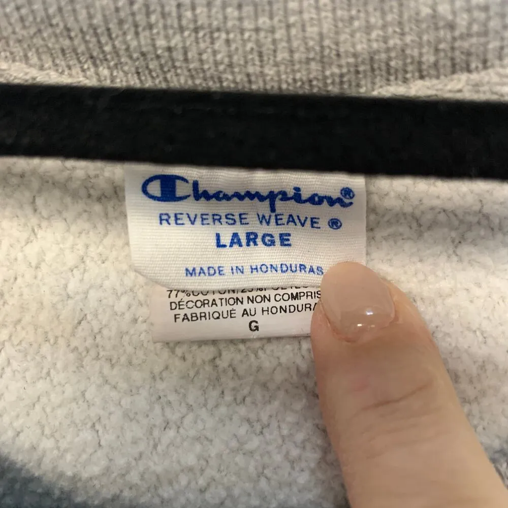 Champion Reverse Weave Crew Neck Sweatshirt Sz Large - Image 5