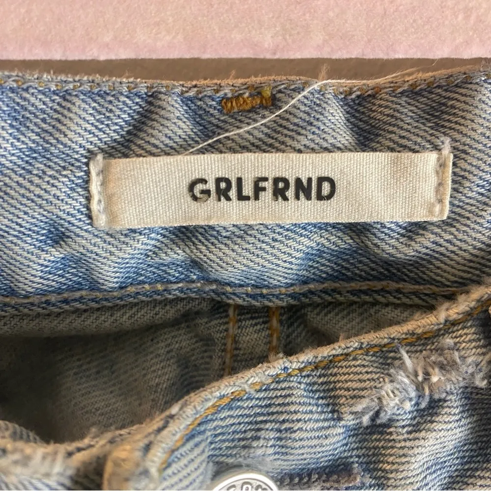 GRLFRND Distressed Light Blue Jeans 28 - Image 3