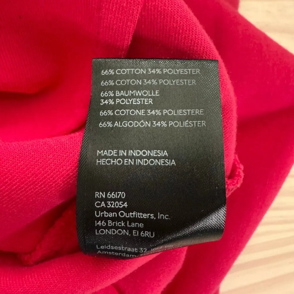 Anthropologie Maeve Corset Sweatshirt Balloon Sleeves in Raspberry Pink, Size XS - Image 14