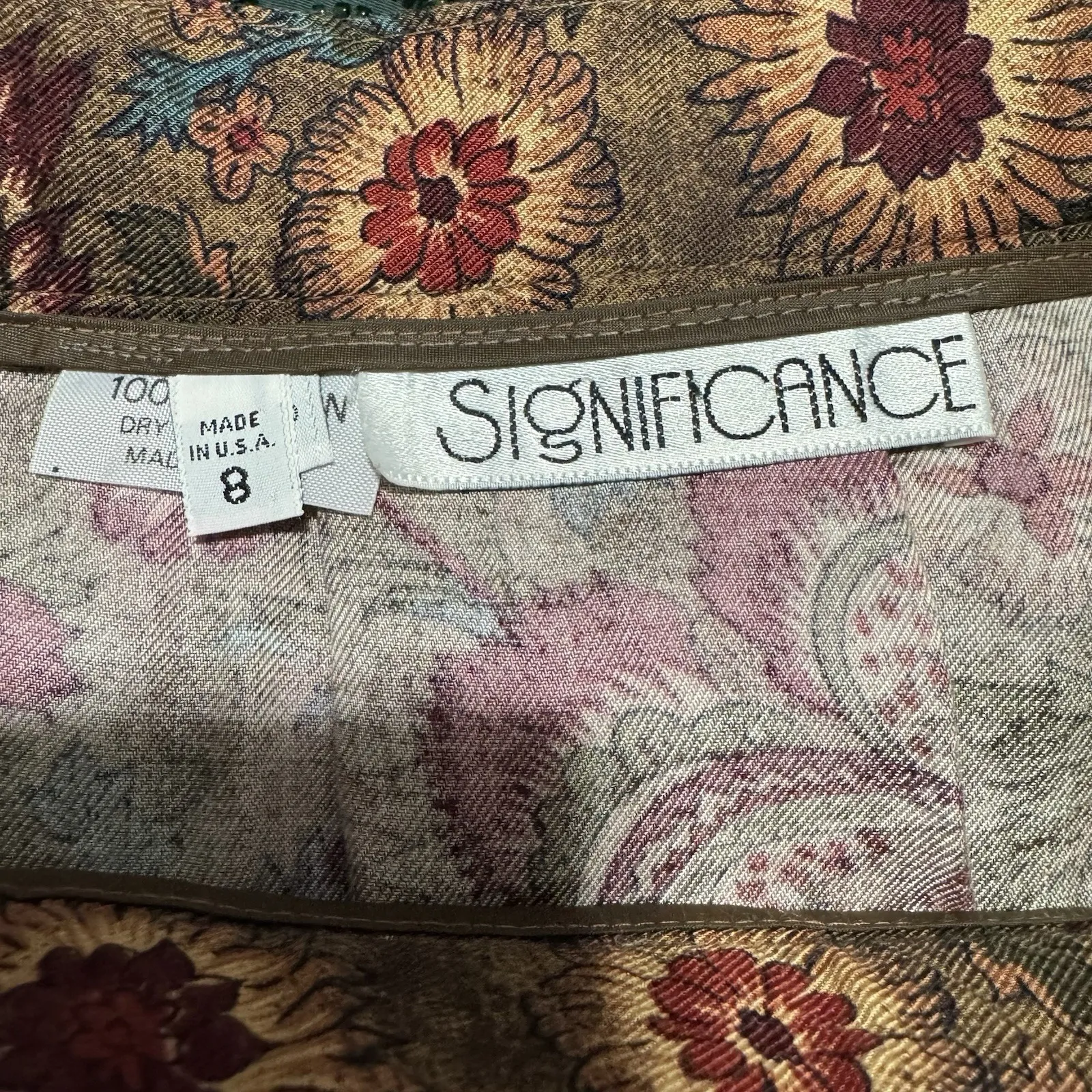 Vintage 90s Significance Paisley Patterned Long Maxi Pleated Skirt USA S Women 8 Brown - Image 11