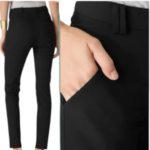Rebecca Minkoff Black Cadillac Polished Twill Skinny Pants - Image 2