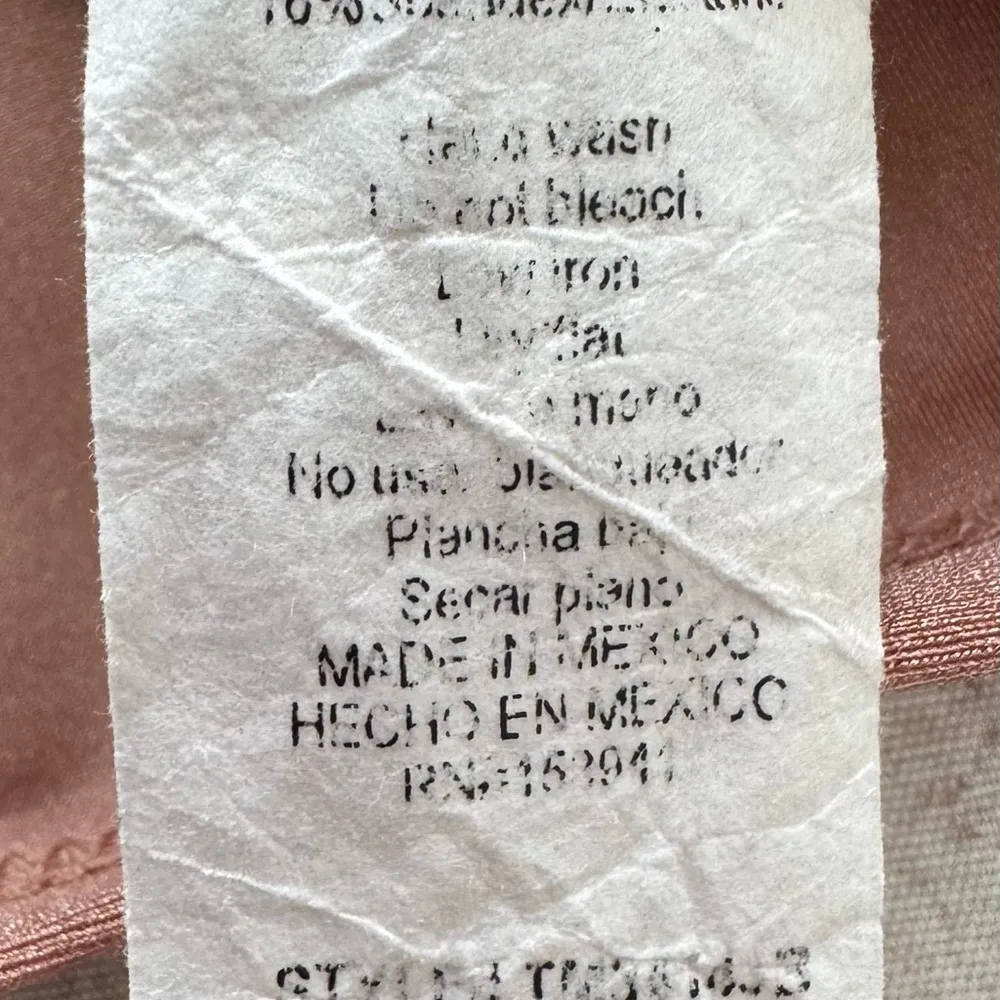 Timing blush Pink Spaghetti straps Cami subtle metallic party crop Top, size M - Image 4