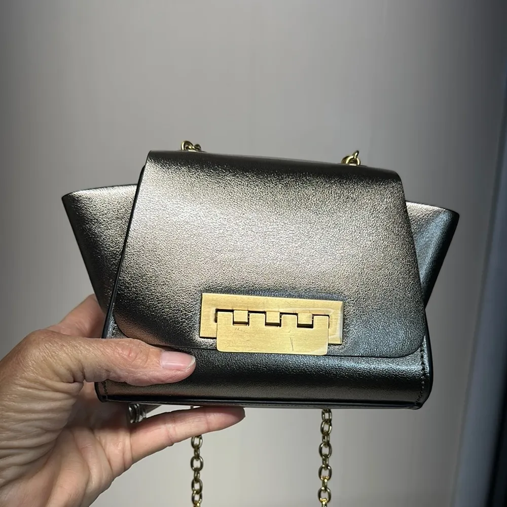 Zac Zac Posen Eartha Mini Gold Crossbody Bag MSRP398 - Image 3