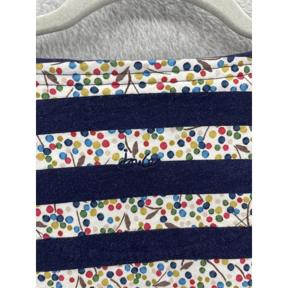 Joules Women's T Shirt Striped Colorful Size 6 Striped Dotted Long Sleeve - Image 4