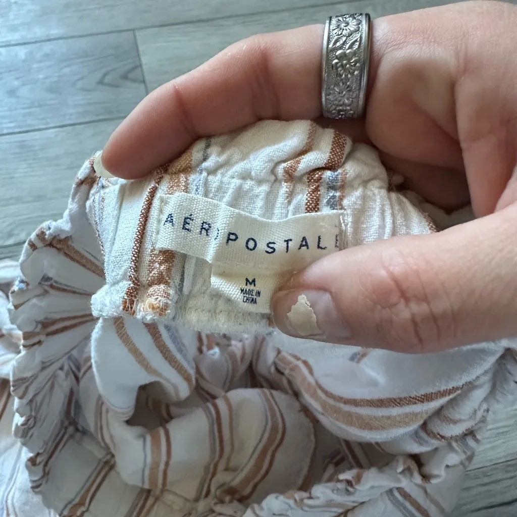 Aeropostale striped pull on pants - Image 4