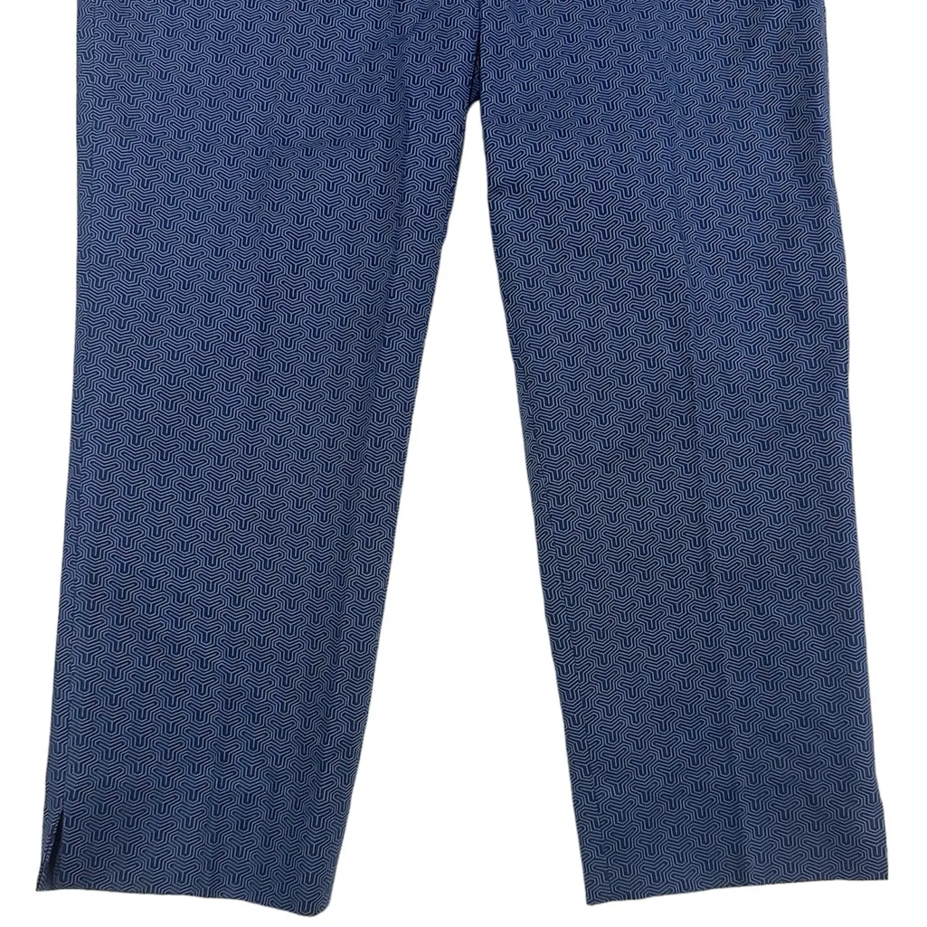 Hilary Radley Women's Stretch Cropped Dress Pants Slim Leg Blue Sz 8 - Image 3