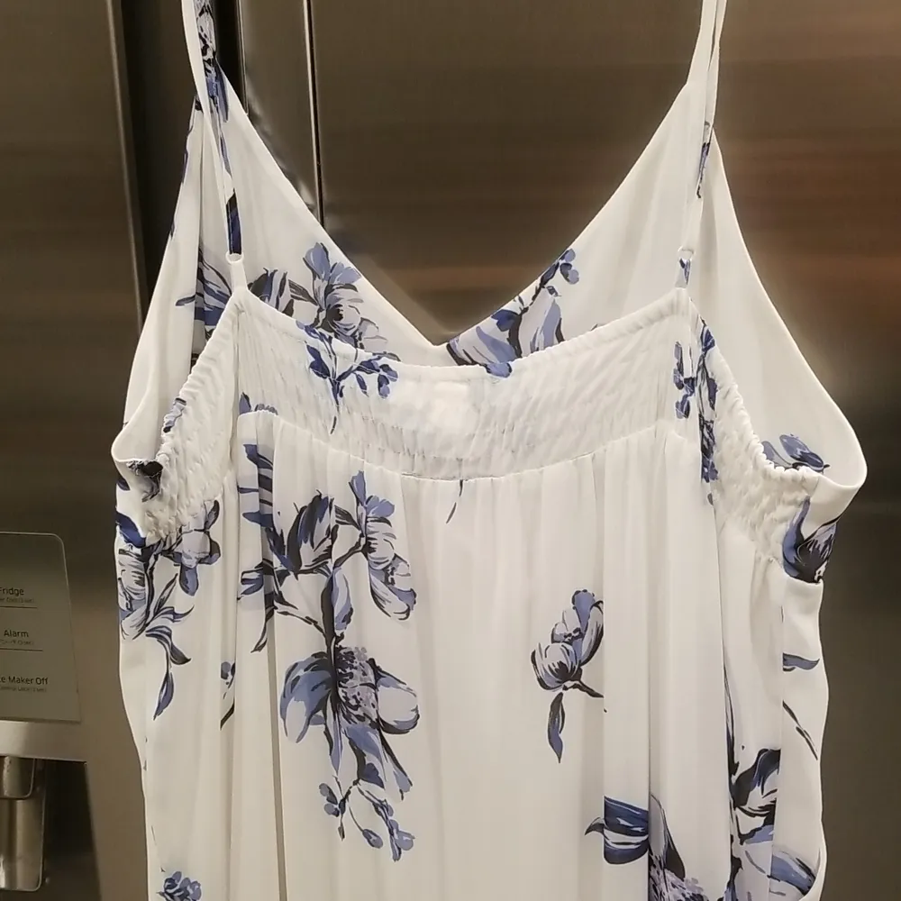 💕YUMI KIM💕 Darling Maternity Maxi Dress ~ White & Blue Floral Print Small S - Image 11