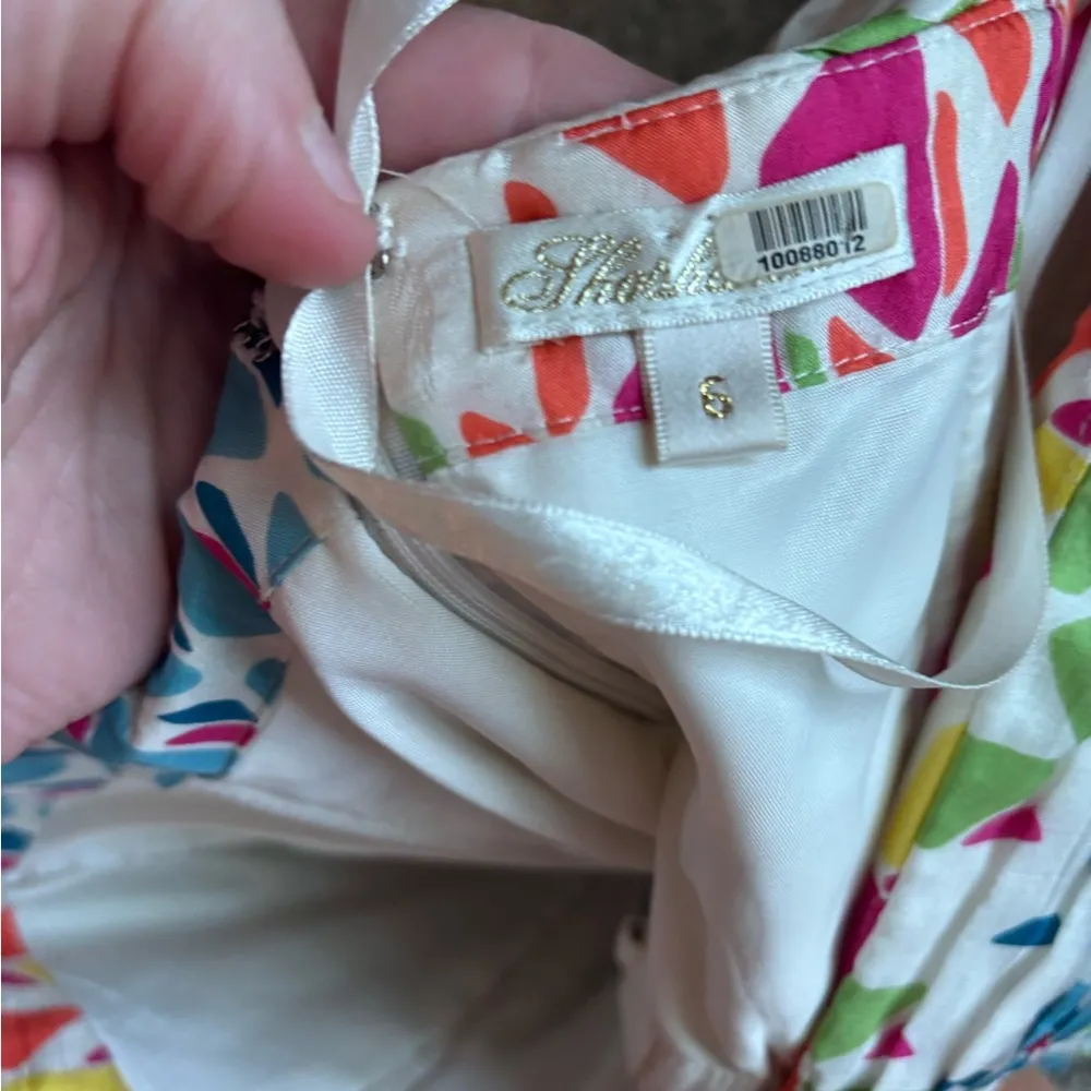 Shoshanna Silk Sweetheart Colorful Mini Dress - Image 9