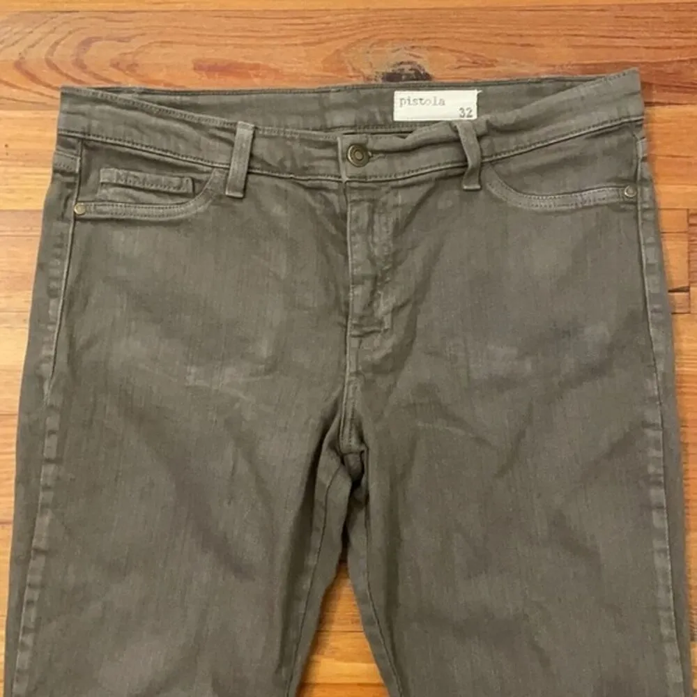 Pistola Olive Green Mossy Oak Zip Ankle Jeans Womens Size 32 - Image 10