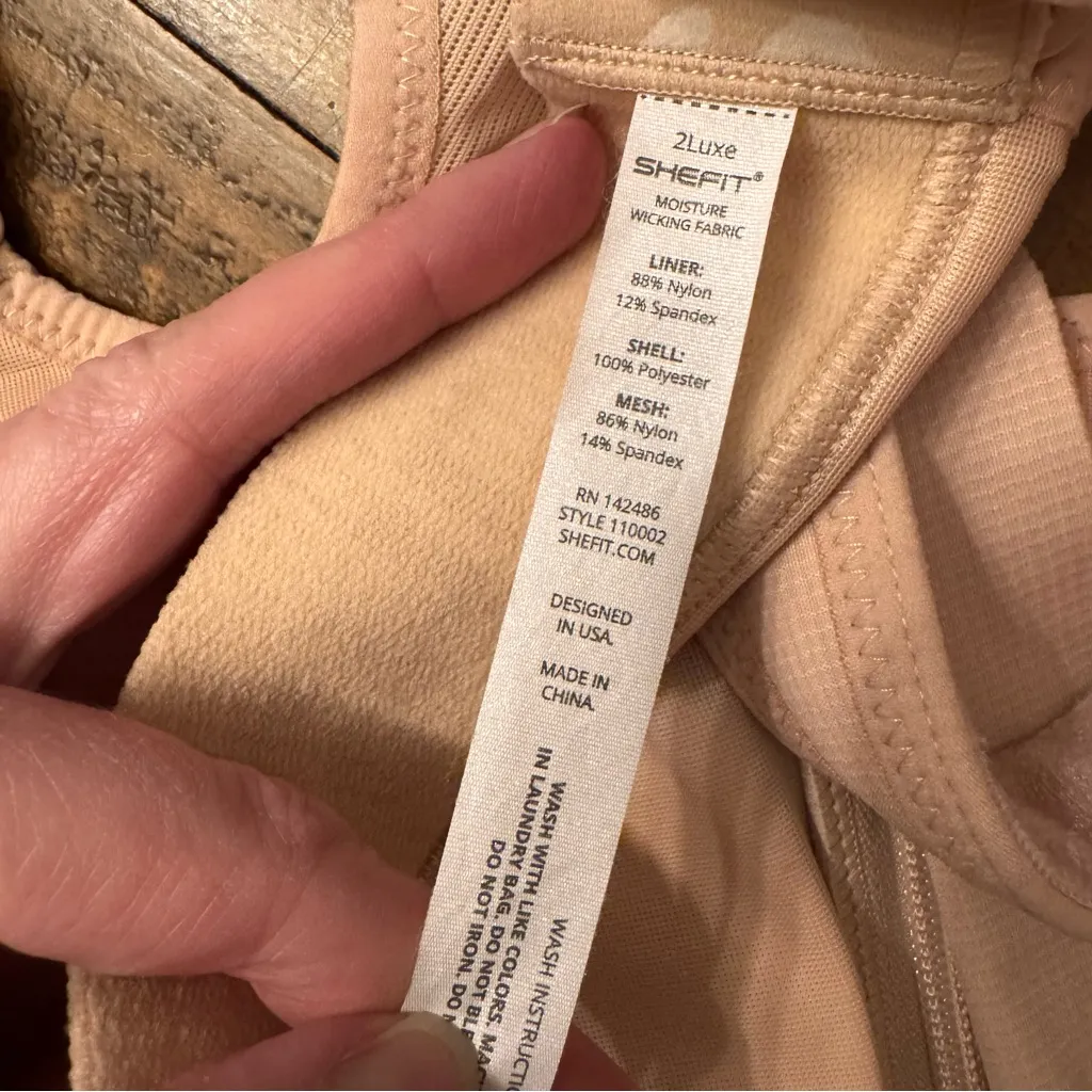 SHEFIT Women's‎ Blush Sports Bra Pink Size undefined - Image 8