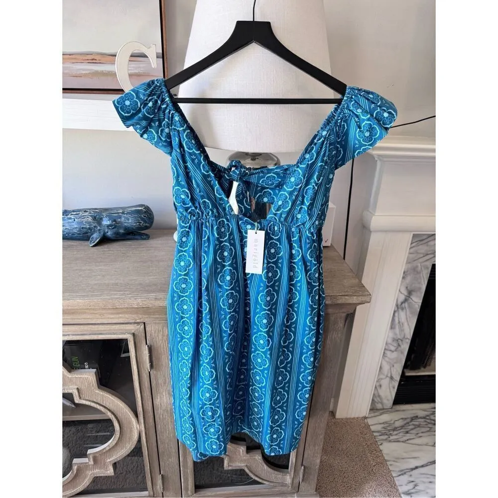 NWT Marigold Everlee Mini Cerulean Dress Size Small Blue - Image 2