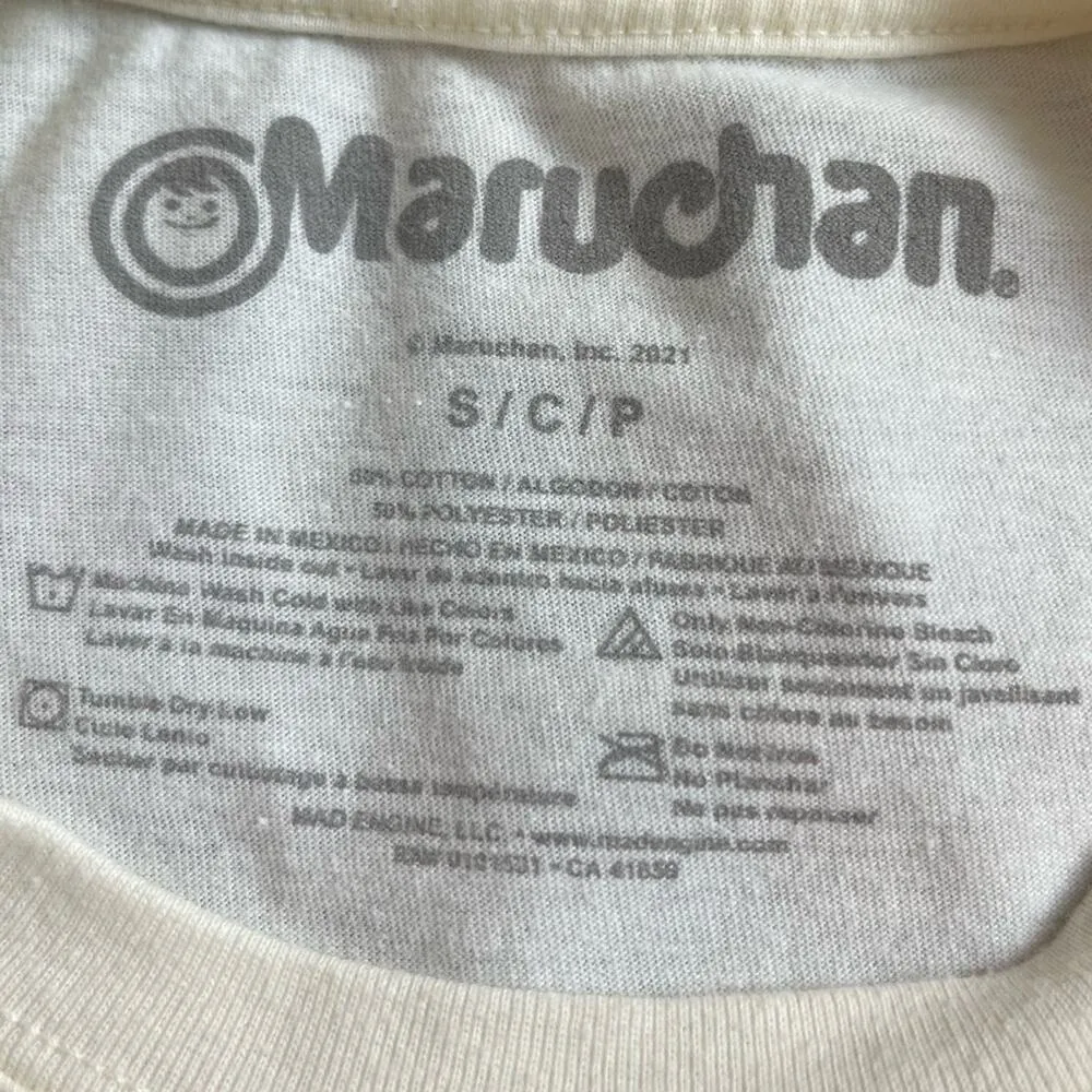 Maruchan Graphic Tee Ramen Noodle Soul Crop Top Sleeveless Women’s Size Small Red - Image 6