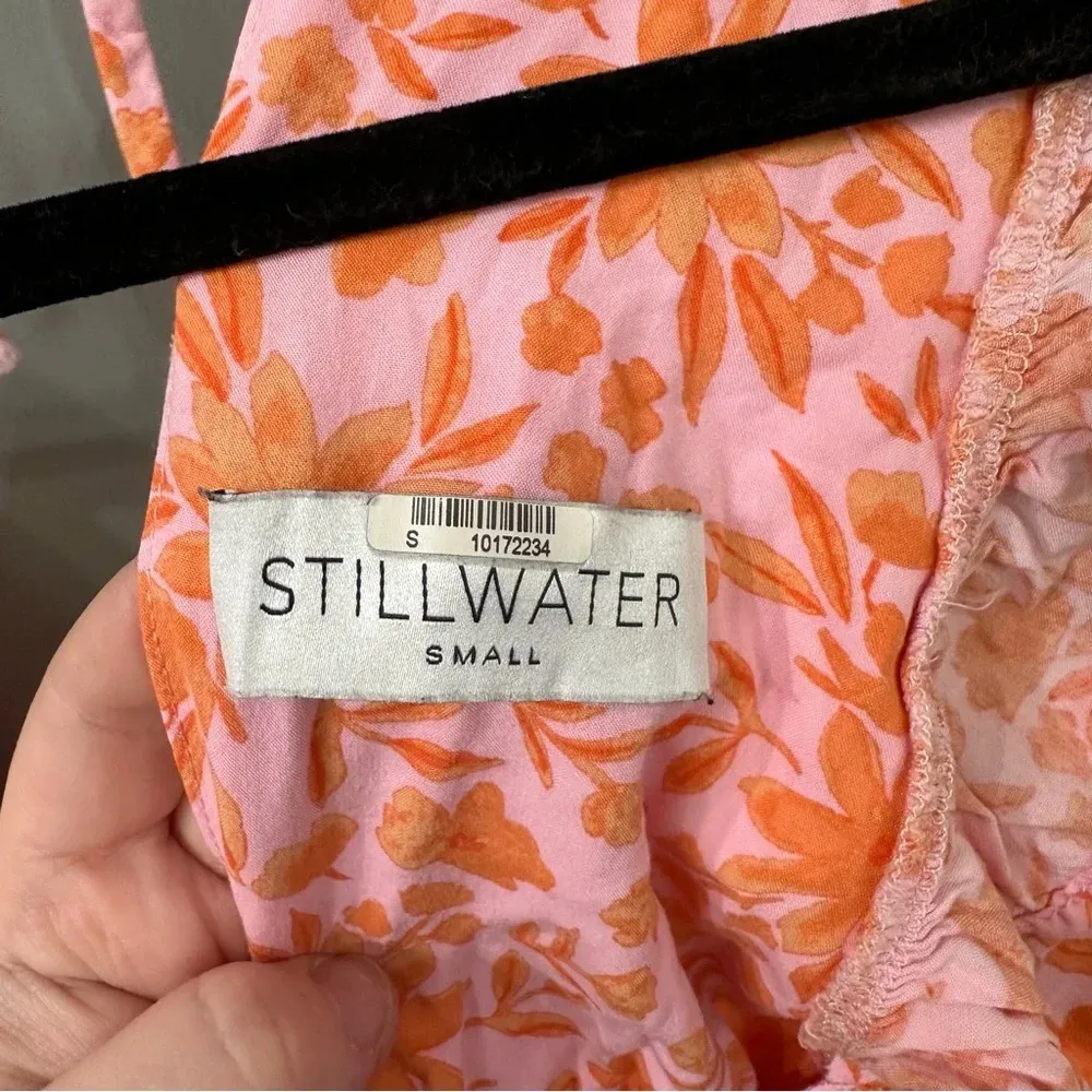 STILLWATER Jessie Mini Dress Summer Sorbet Mini Dress Floral Print Size Small - Image 3