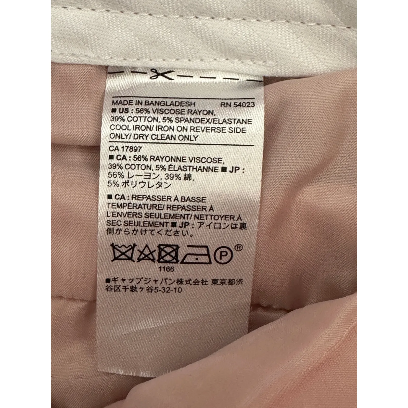 Banana Republic Factory Pants Women 10 Pink Sloan Crop Cotton Blend Hidden Fly - Image 6