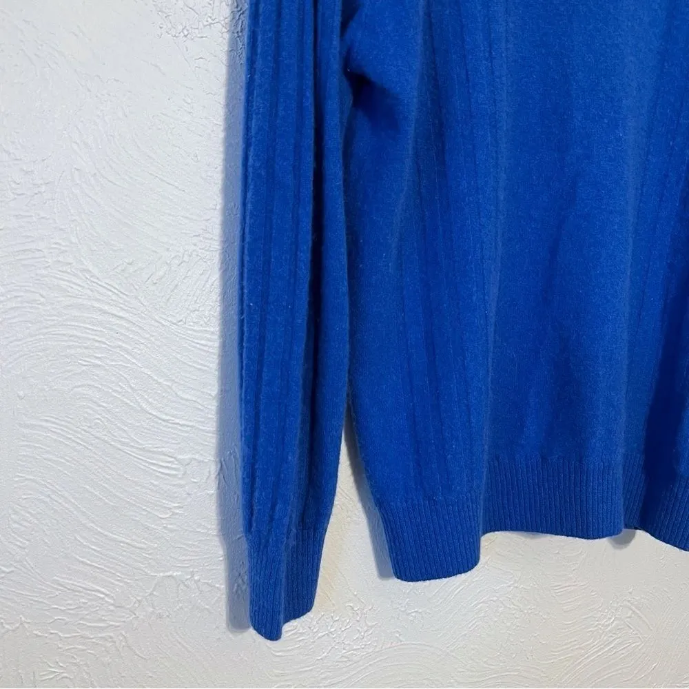 HASKELL Vintage Lambswool Rabbit Hair Sweater Size M Blue Size M - Image 5