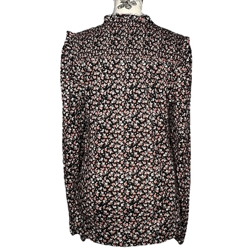 Mason & Belle SMALL Lilou Smock Neck Knit Top - Stitch Fix Ruffle Floral Blouse - Image 4