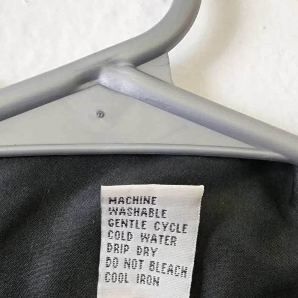 FUDA International Vintage Silk Full Zip Jacket w/ Pockets Medium Black - Image 4