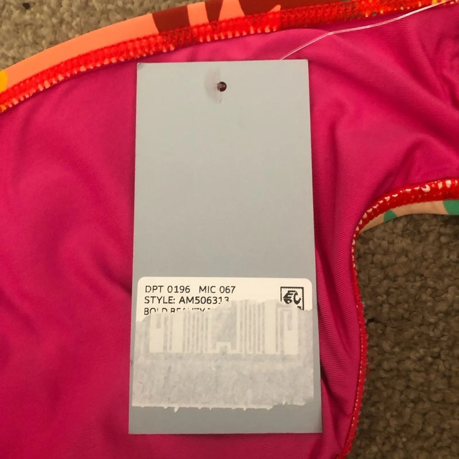 Antonio Melani NWT Classic Hipster Silhouette Red Floral Print Bikini Bottom XL - Image 10