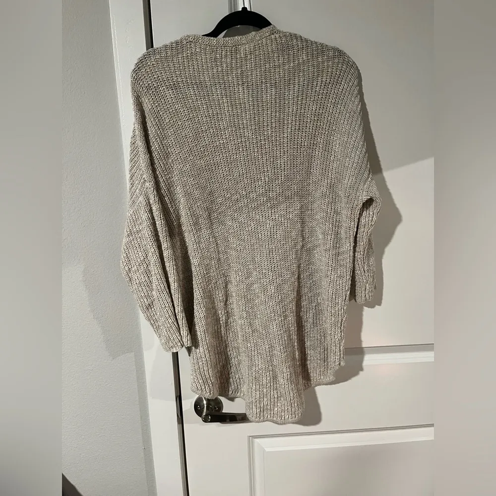 ABS Women’s Sweater Shirt Blouse Zip-Up Tan Colored Knit - Size XL - Image 5