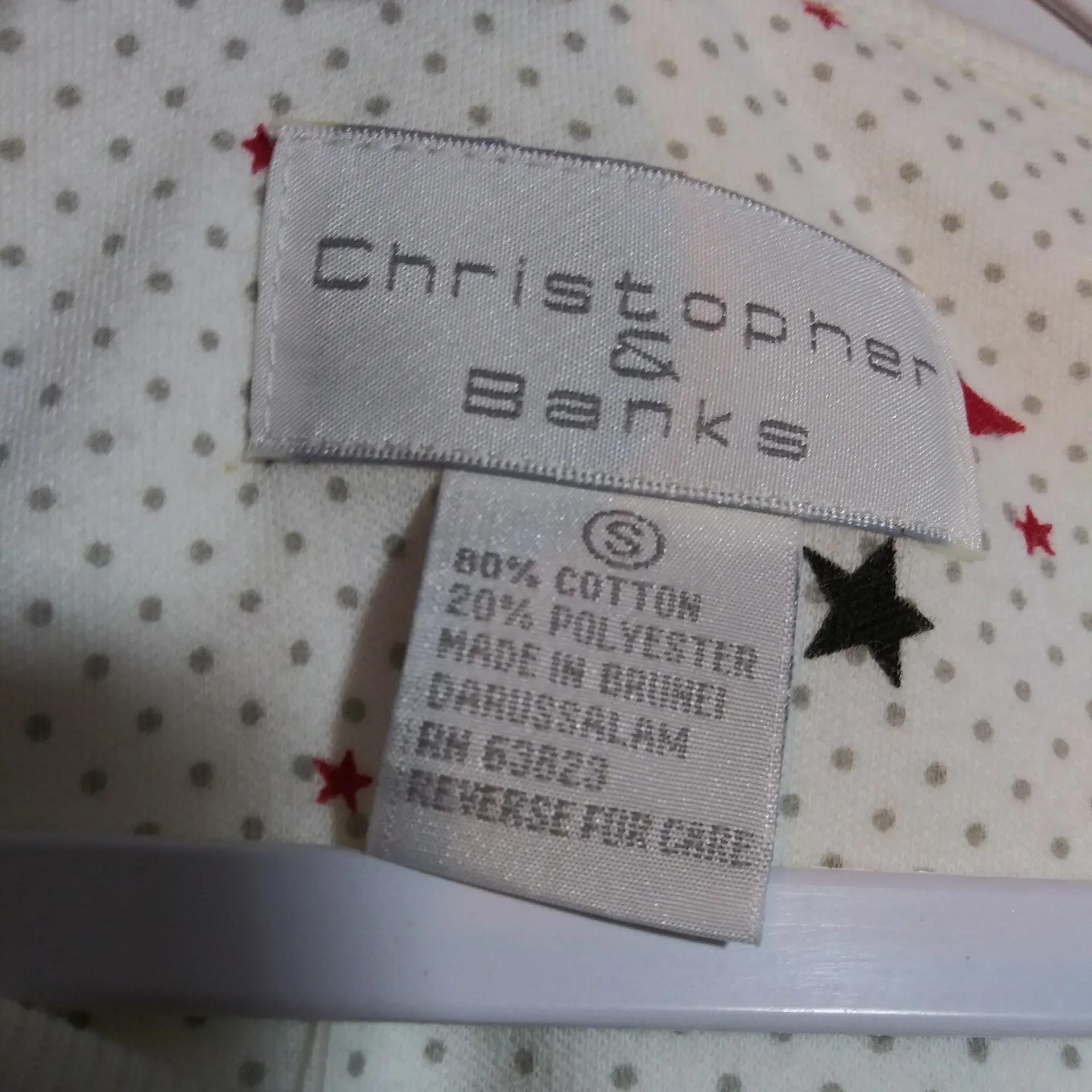 Christopher & Banks Novelty Star Patterned Long Sleeve Nightgown Size Small - Image 7