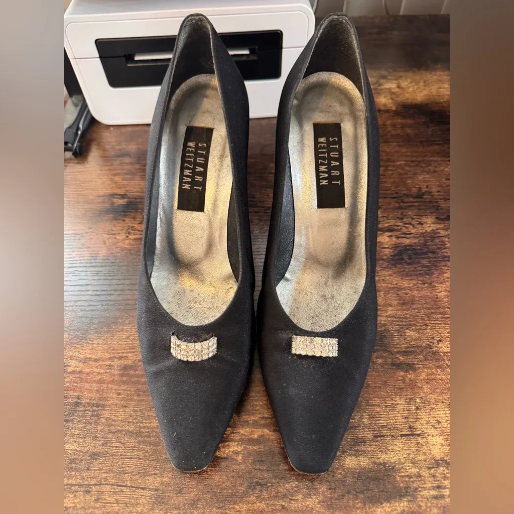 Vintage Stuart Weitzman Black Heels size 8 - Image 6