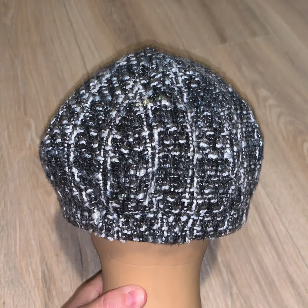 Apt. 9  black grey plaid Newsboy Cadet cap hat - Image 4