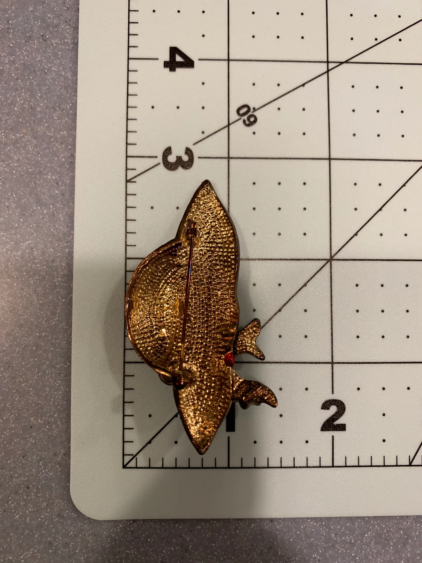 Red Hat Purple Ribbon Rhinestone Brooch Pendant Lapel Pin Red Hat Society Pin - Image 6