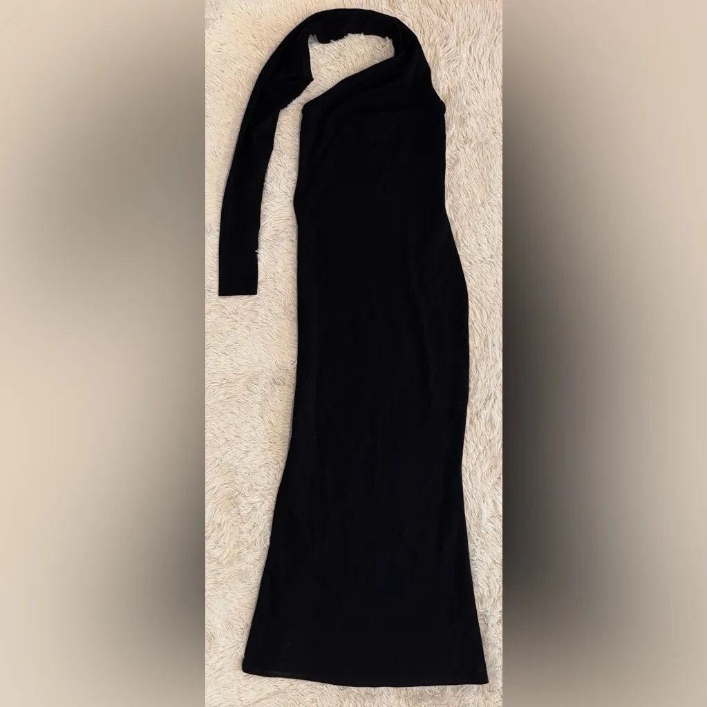 NWOT Marcella New York Manhattan One Shoulder Long Sleeve Black Gown Sz XXL - Image 9