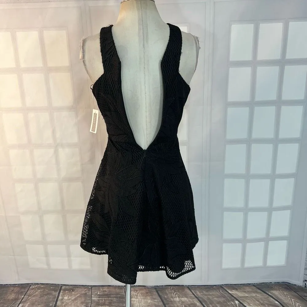 Jay Godfrey for intermix nwt black halter cutout skater dress size 0 - Image 6