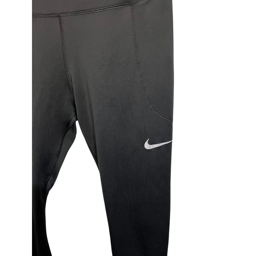 Nike Black High-Waisted Womens Leggings With Pockets & Zipper Back Pocket - Image 2