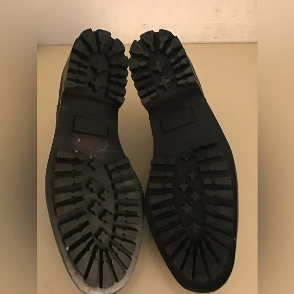 Ralph Lauren women black leather platform Chelsea short boots US 5.5 - Image 4