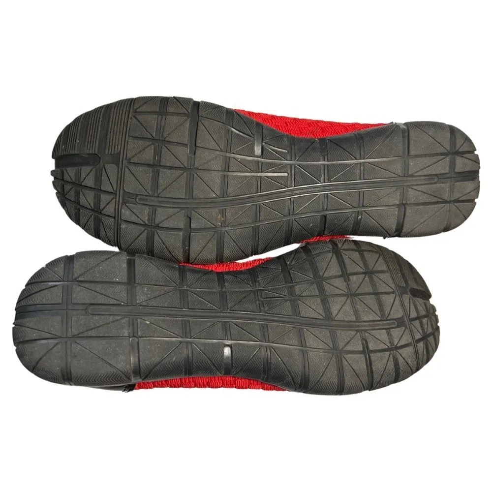 Corkys Coco red woven black patent flats ballerina comfort casual career size 8 - Image 10