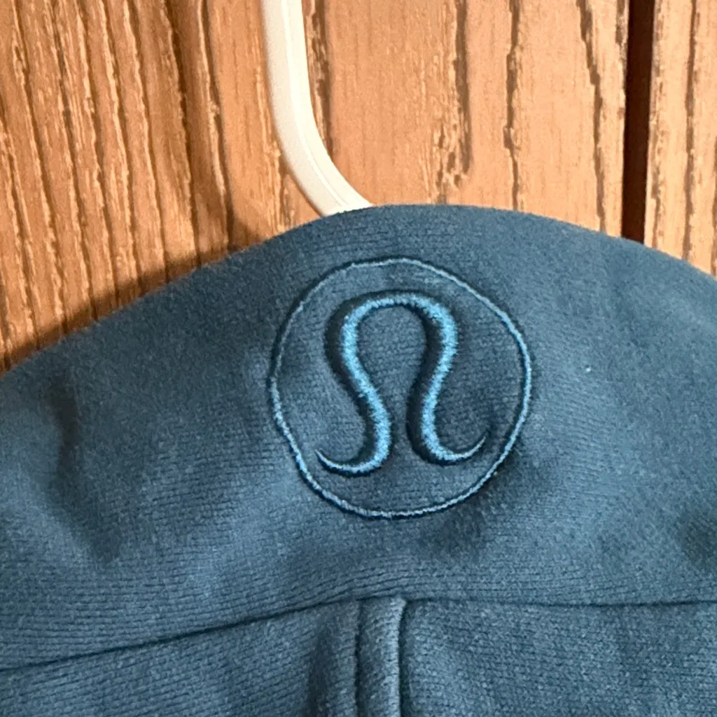 Lululemon Scuba Oversized 1/2 Zip Hoodie Sz:M/L Blue Borealis - Image 8