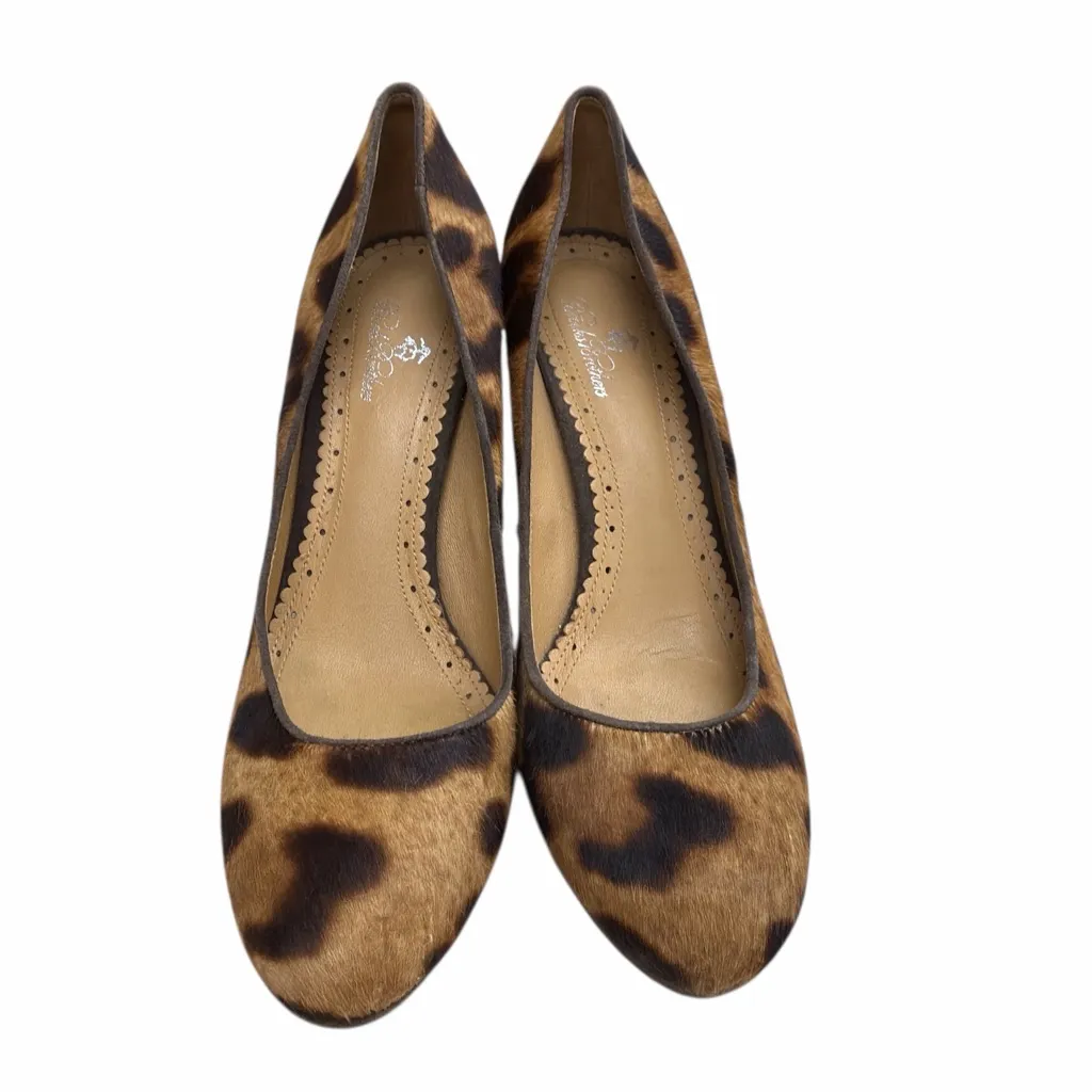 Brooks Brothers Leopard Print Platform High Heel Pumps - Image 2
