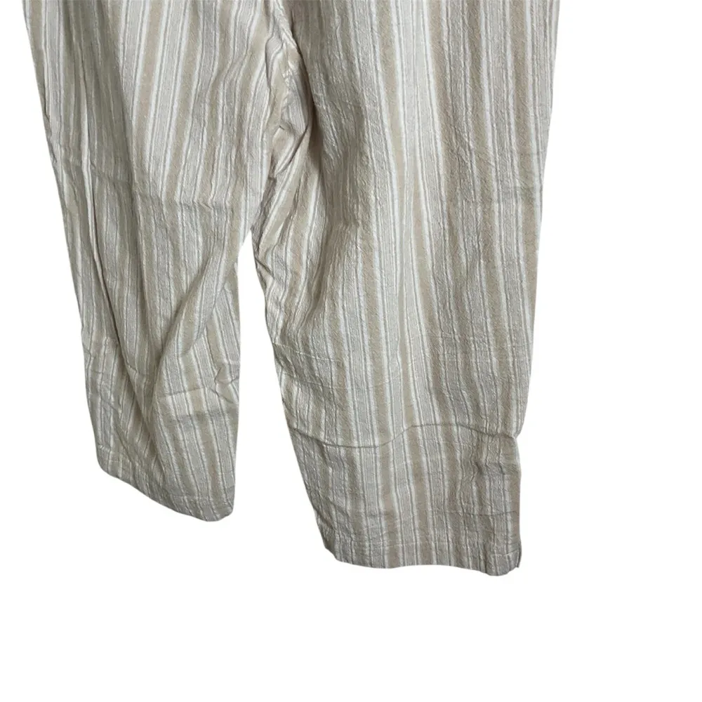 Cathy Daniels Striped Cropped Pants 100% cotton X-Large - Image 5
