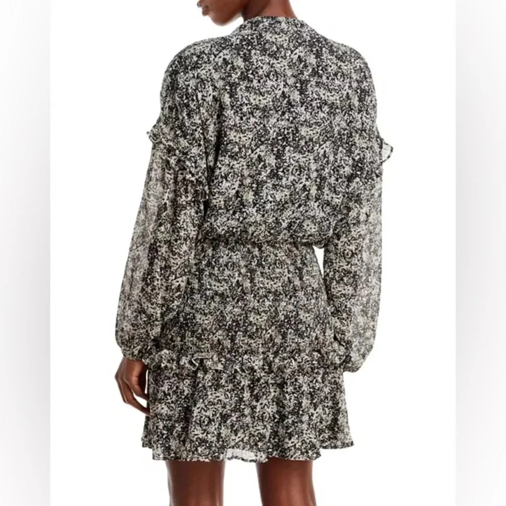 Leopard Smocked Mini Dress Size Small - Image 2