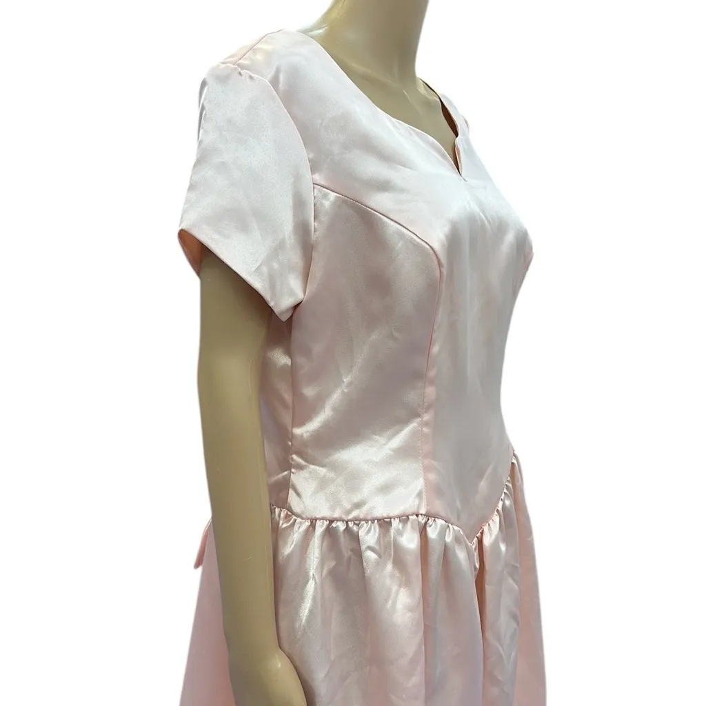 Vintage Davids Bridal Studio Collection Coral Formal Bridal Dress Womens 14 - Image 5