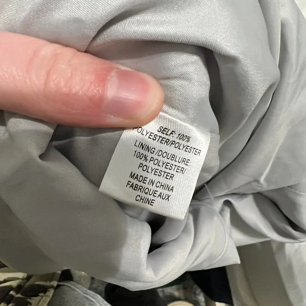 Marchesa Notte Bridesmaids draped-sleeve rear-cutout gown Size 16 Dove Gray - Image 8