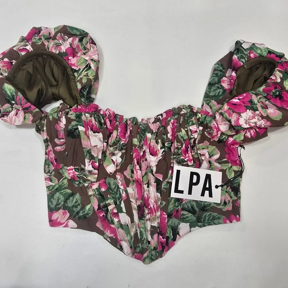 LPA  Claudette Top in Simone Print XXS - Image 3