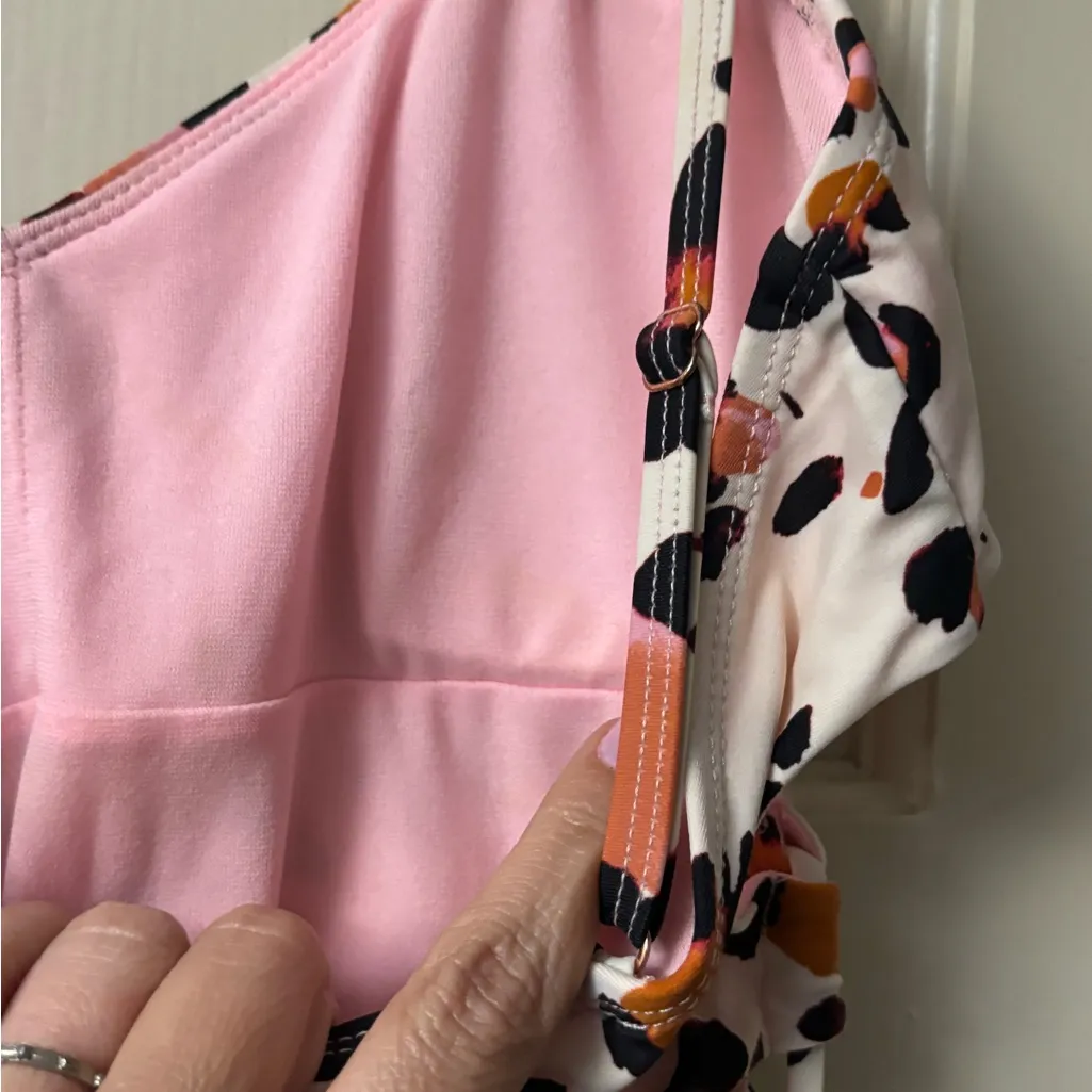 One Piece Hula Honey Wild About You Side Lace Leopard Print Swim Suit - Image 8