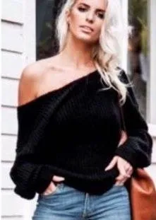 NWT Black Knotted Sweater - Image 4