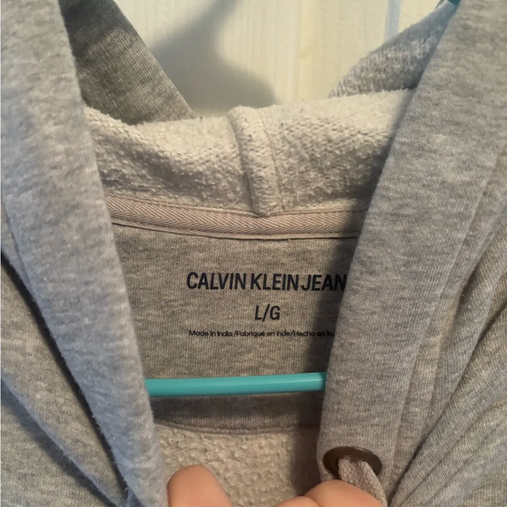 Calvin Klein Jeans Light Gray Hoodie - Image 2