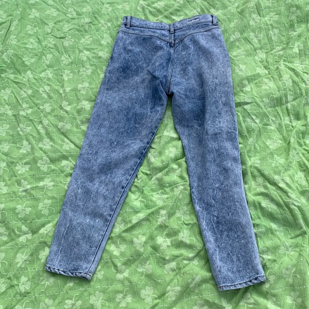 Vintage Jean Perris Acid Washed Jeans Size 27 Blue - Image 5