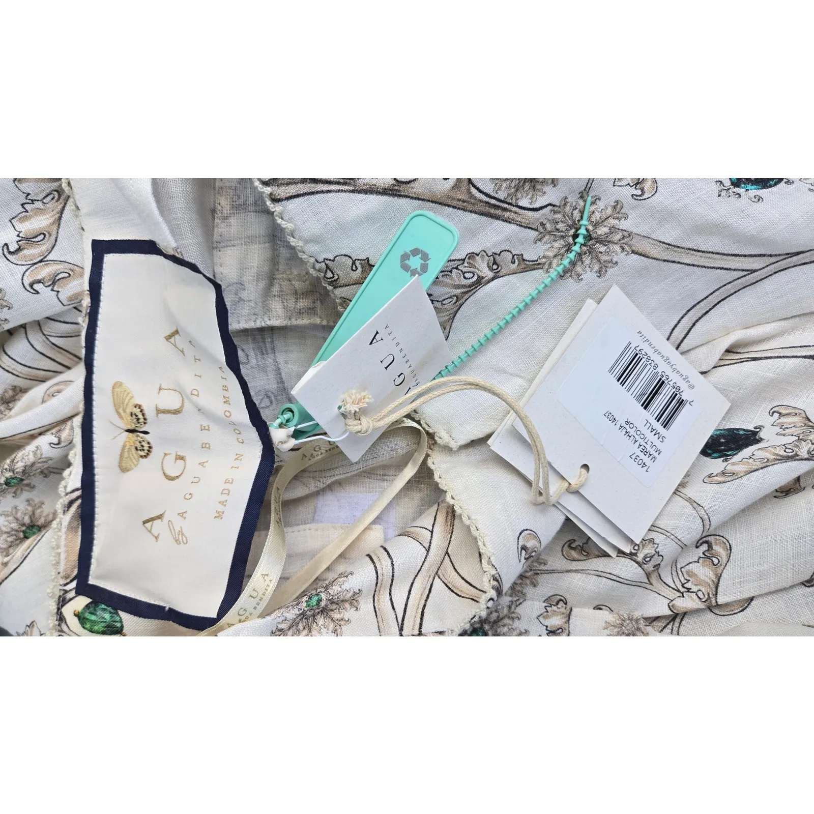 Agua by Agua Bendita Marea Alhaja Trousers Size Small NWT Green - Image 6