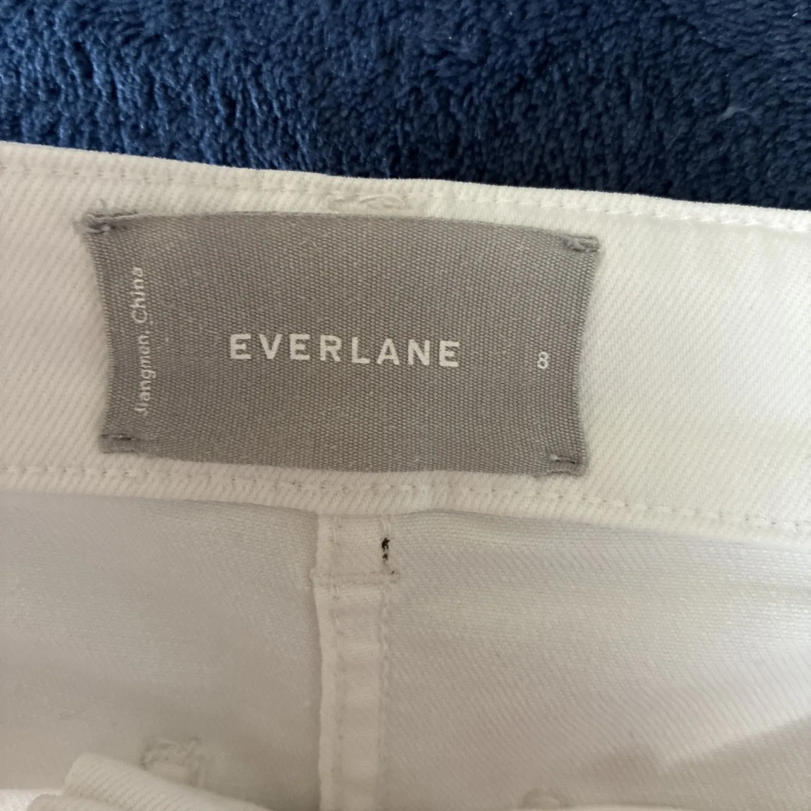 Everlane White Wide Leg Jeans Size 8 - Image 7