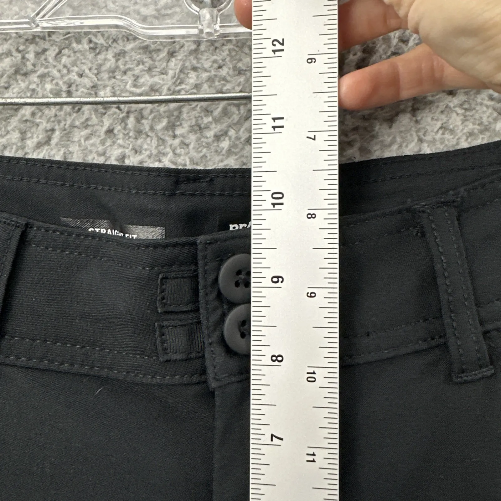 Prana Halle Pants Straight Leg Black Outdoor Travel Hiking Women's 12 Short x 27 - Image 6