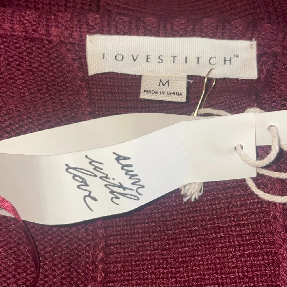 Lovestitch  cashmere blend drape front fringed cardigan - Image 6