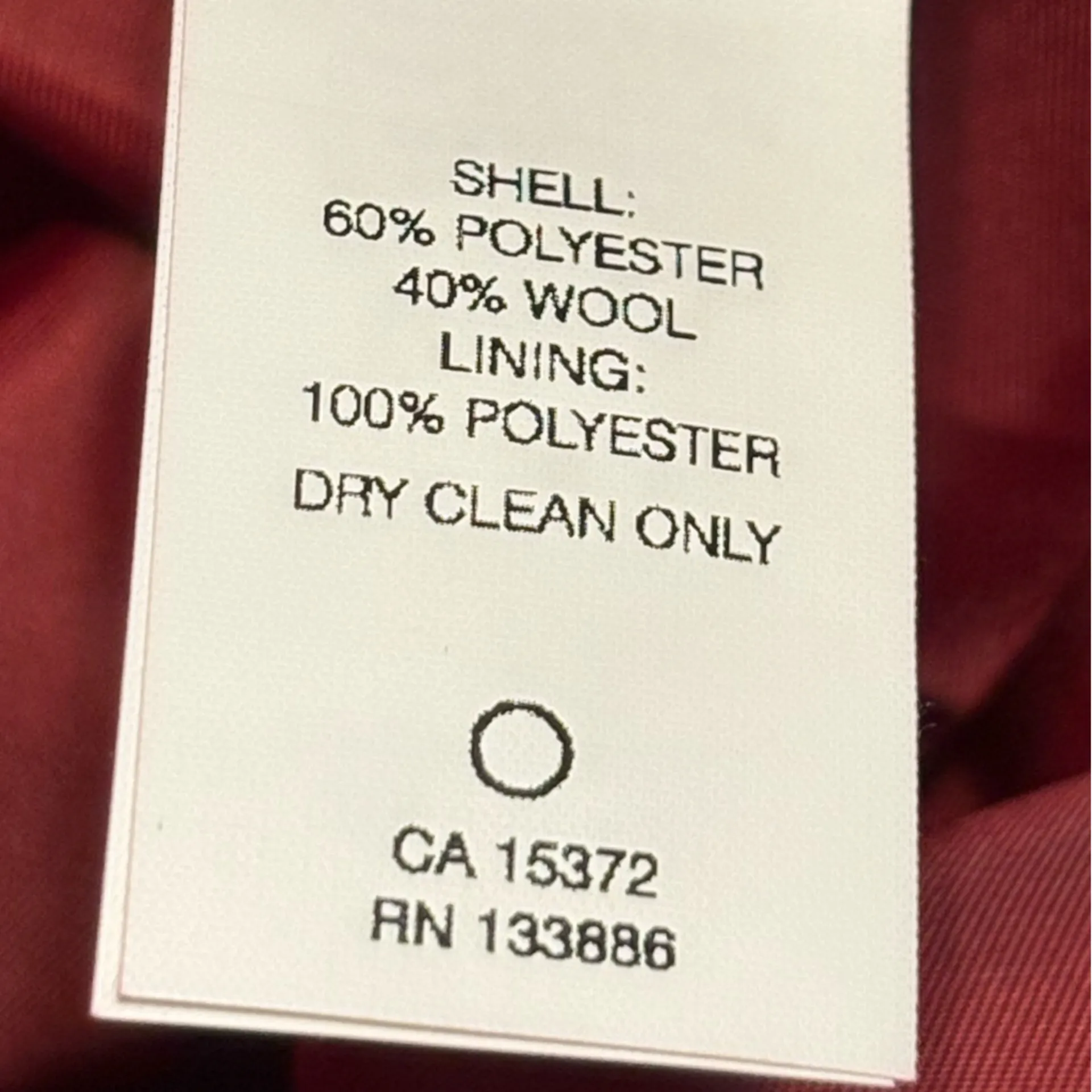 Joe Fresh Deep Red Wool Blend Lined Pencil Skirt size 8 NWT - Image 7