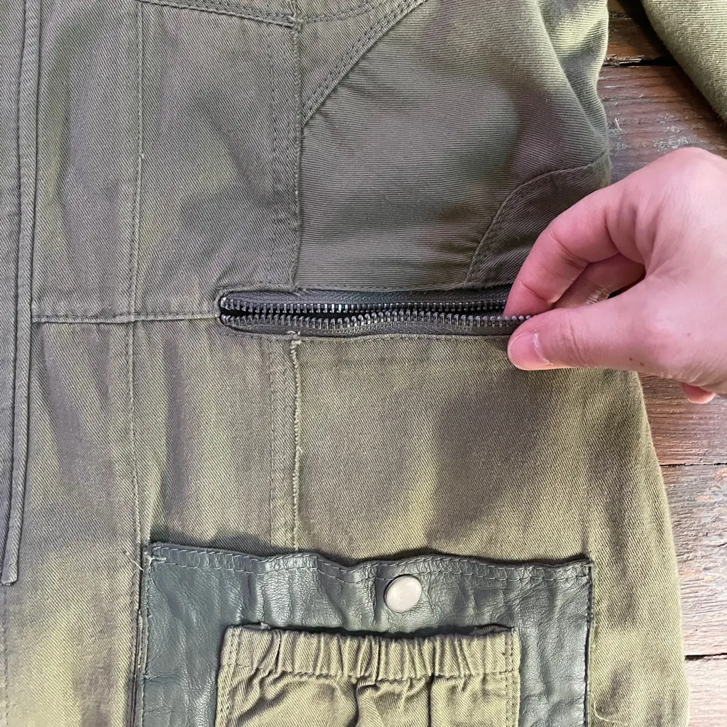 Joseph Greco JKT Jakett NY Military Utility Mixed Cargo Field Jacket Sz M 🧡🎀 Green Size M - Image 14